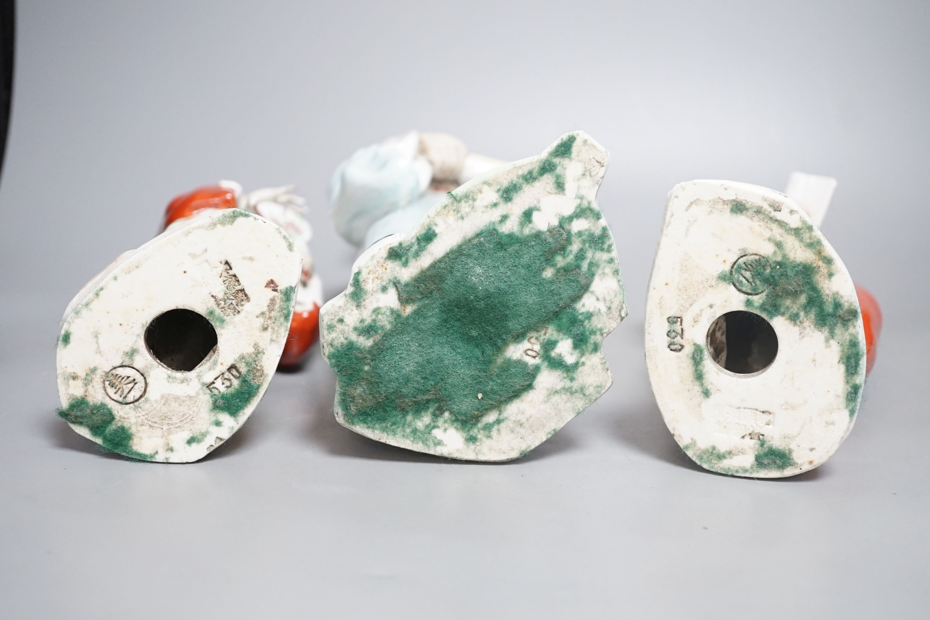 Three Chinese porcelain figures 33cm